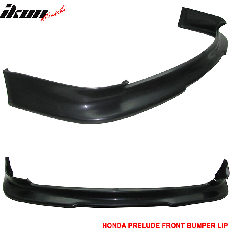 Fits 92-96 Honda Prelude Sport Style T-S Front Bumper Lip Spoiler Unpainted - PU