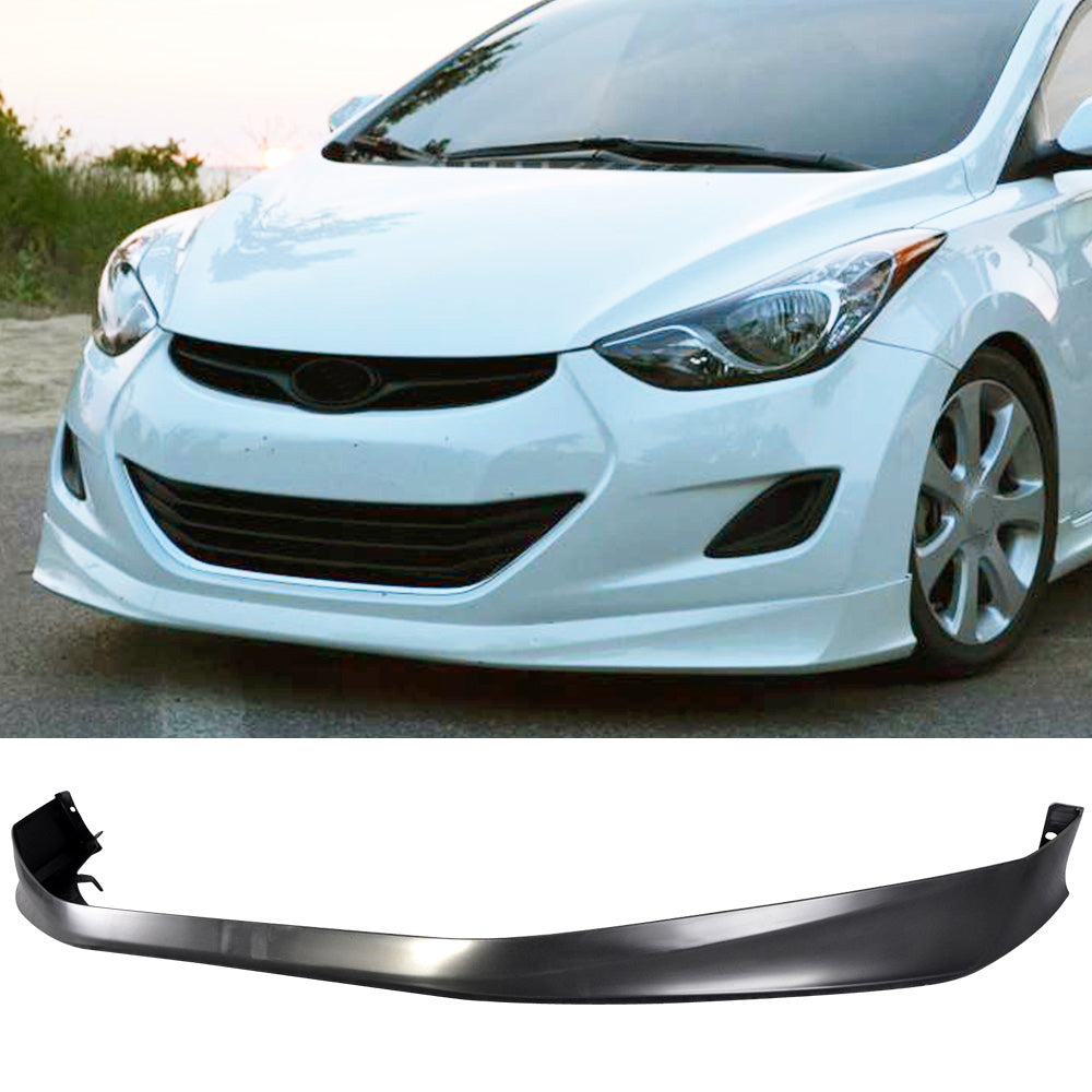 Fits 10-14 Hyundai Elantra OE Style Front Bumper Lip Spoiler PP