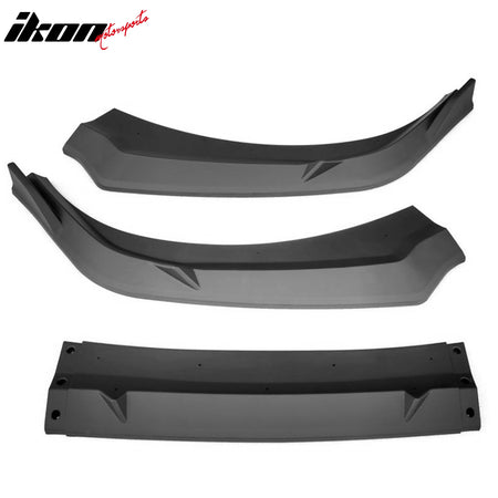 Fits 24-26 Hyundai Elantra Sedan IKON Front Bumper Lip Chin Spoiler Matte Black