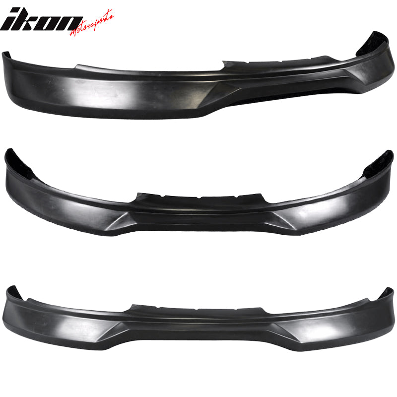 Front Bumper Lip Compatible With 2010-2012 Hyundai Genesis Coupe 2Dr All Models CFX Style Unpainted Black Spoiler Splitter Valance Fascia Cover Guard Protection Conversion by IKON MOTORSPORTS, 2011