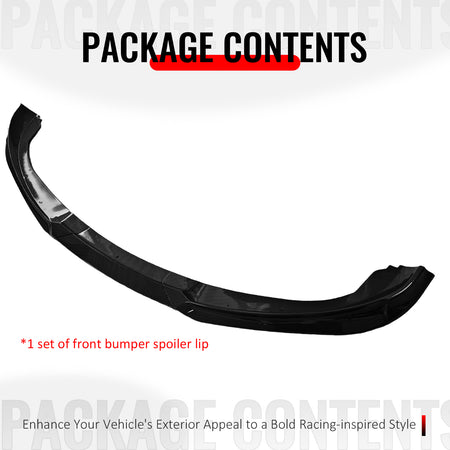 Fits 10-12 Genesis Coupe KS PP Front Bumper Lip Chin Spoiler Carbon Fiber Print