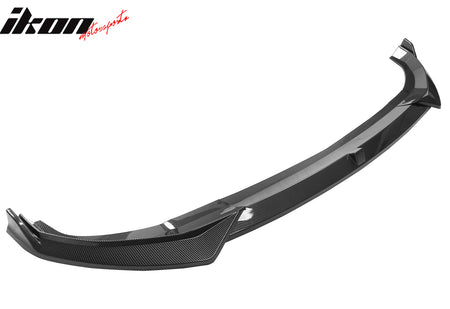 Fits 22-24 Hyundai Ioniq 5 IKON Style Carbon Fiber Print Front Bumper Lip PP 3PC