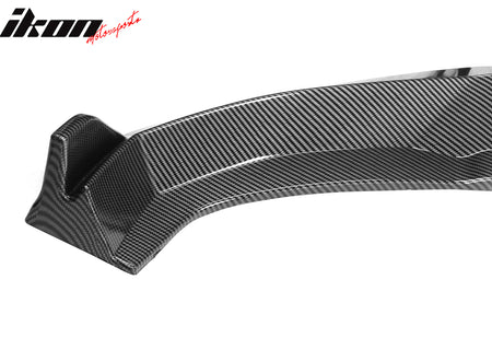 Fits 22-24 Hyundai Ioniq 5 IKON Style Carbon Fiber Print Front Bumper Lip PP 3PC