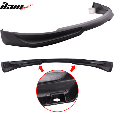 IKON MOTORSPORTS, Front Bumper Lip Compatible With 2011-2014 Hyundai Sonata, OE Painted Colors PP Polypropylene Front Lip Under Chin Spoiler Add On Splitter, 2012 2013