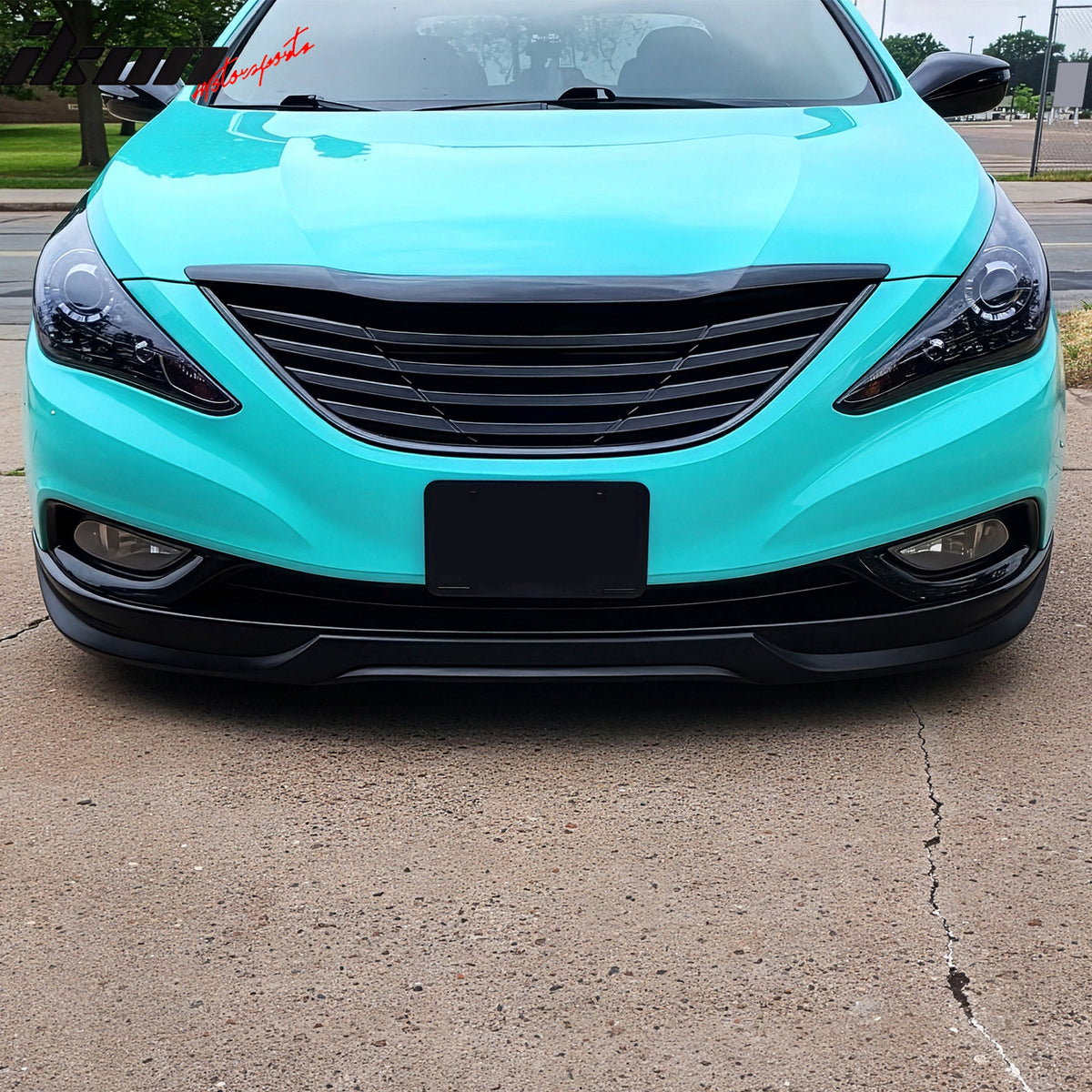 Fits 11-14 Hyundai Sonata IX Style Unpainted Front Bumper Lip Chin Spoiler - PU