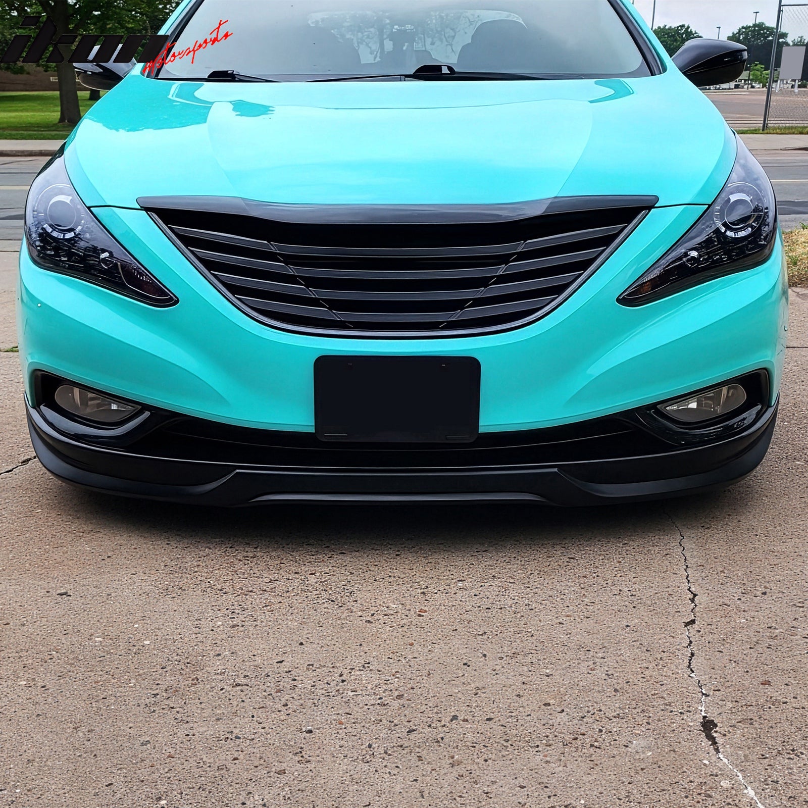 Fits 11-14 Hyundai Sonata IX Style Unpainted Front Bumper Lip Chin Spoiler - PU