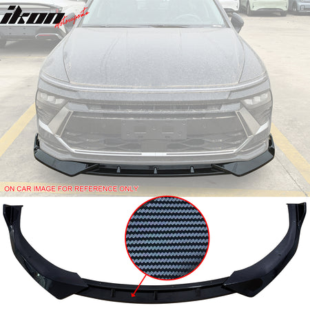 Fits 24-25 Hyundai Sonata IKON V1 3PCS Front Bumper Lip PP