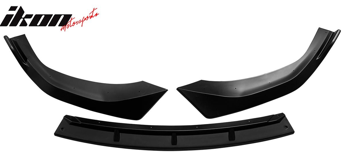 Fits 24-25 Hyundai Sonata IKON V1 3PCS Front Bumper Lip PP