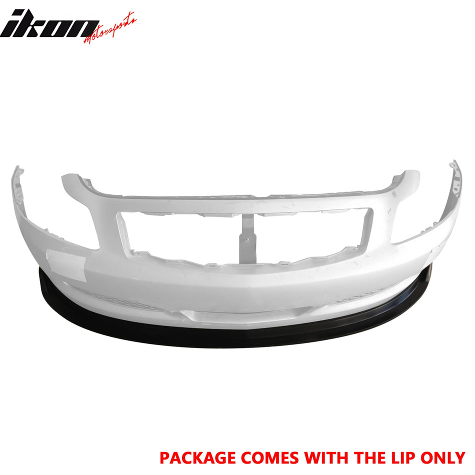 2007-2009 Infiniti G37 Sedan MDA V2 Style Front Bumper Lip Splitter PU