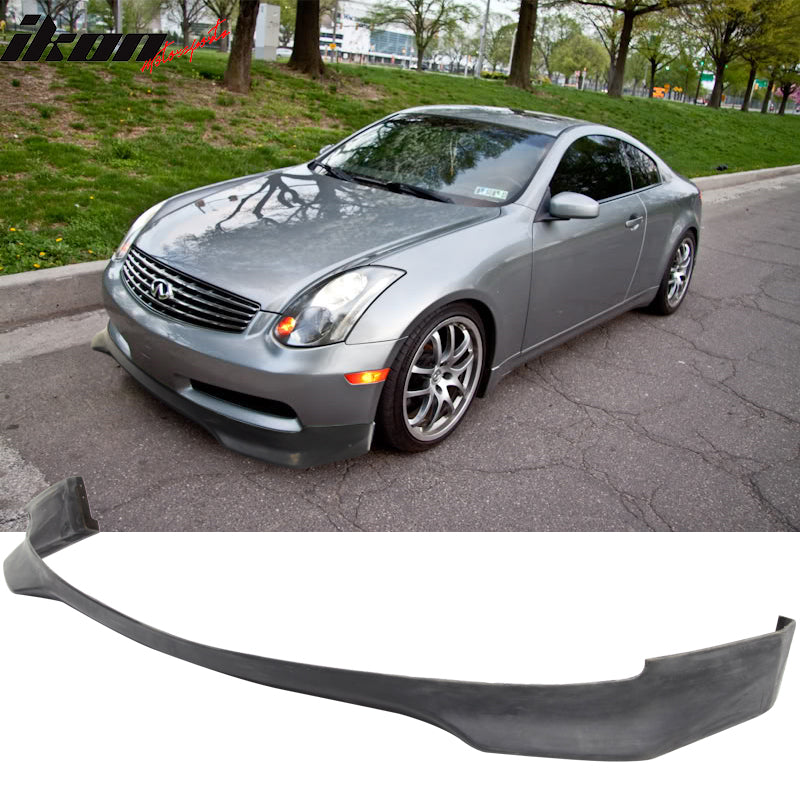 2003-2007 Infiniti G35 Coupe 2Dr EVO Front Bumper Lip Spoiler PU