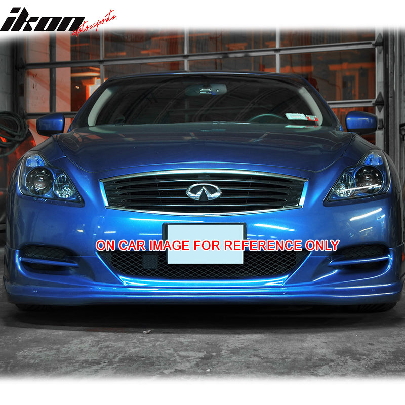 Pre-painted Front Bumper Lip Compatible With 2008-2014 Infiniti G37 Coupe & 2014 Infiniti Q60, TS Style PU Painted Liquid Platinum Metallic (Color Code #K23)Front Lip Spoiler Splitter by IKON MOTORSPORTS, 2009