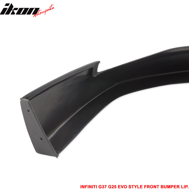 Fits 10-13 Infiniti G25 G37 4Dr Sedan EVO Front Bumper Lip Spoiler - PU