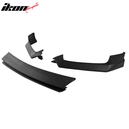 Fits 17-22 INFINITI Q60 V37 RS JDM Style Front Bumper Lip Chin Matte Black 3PCS