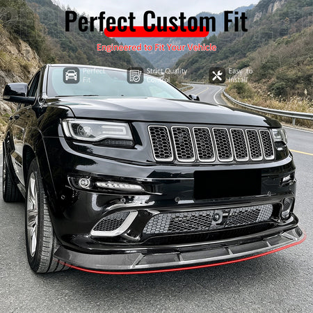 Fit 2012-2016 Jeep Grand Cherokee SRT SRT8 Front Bumper Lip Ikon Style