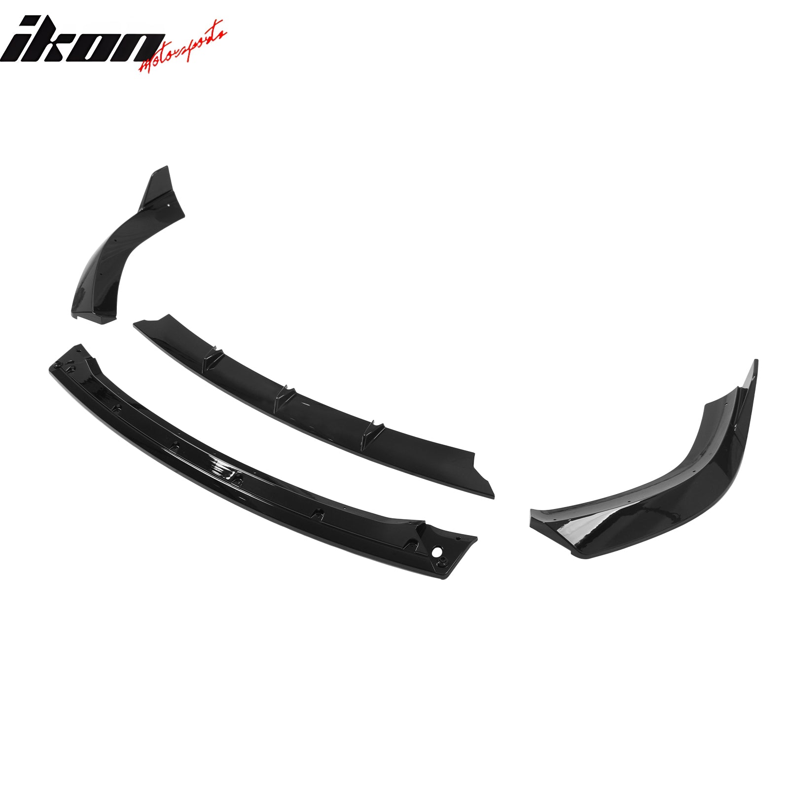 Fits 17-21 Grand Cherokee SRT IKON V3 Front Bumper Lip Chin Spoiler Gloss Black