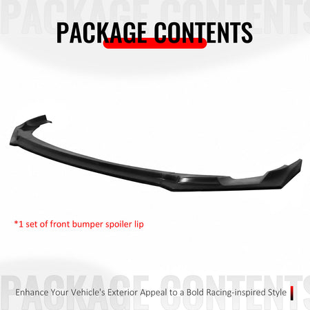 Fits 25-26 Kia K5 GT GT-Line Front Bumper Lip IKFM Style 3PCS Spoiler Unpainted PU
