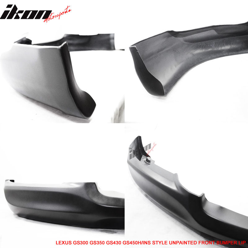 Fits 06-07 Lexus GS300 GS350 GS430 GS450h JDM VIP IN Style Front Bumper Lip PU