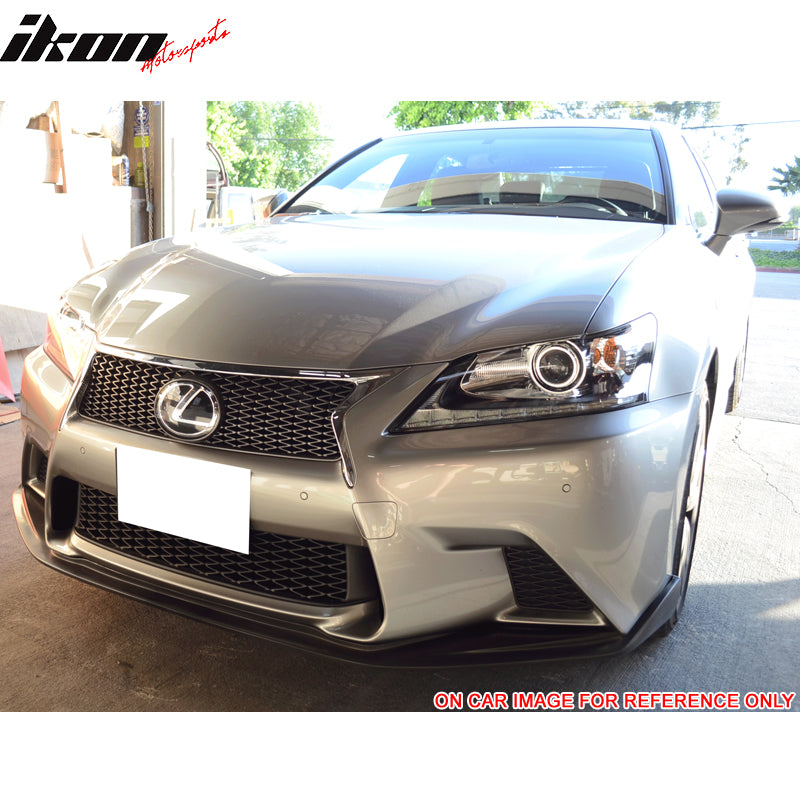 Compatible With Lexus 2013-2015 F Sport GS350 450 Sk Style Front Bumper Lip Spoiler Poly Urethane