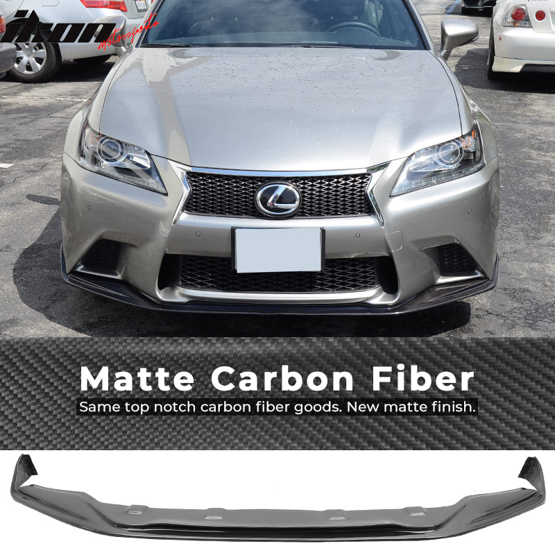 2013-2015 Lexus GS350 450 F Sport SK Front Bumper Lip Carbon Fiber CF