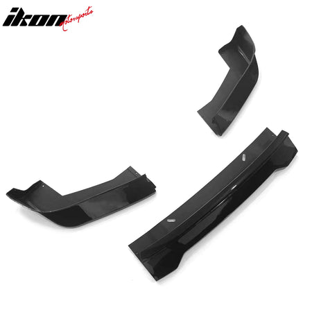 Fits 01-05 Lexus IS300 GR Style Front Bumper Lip Spoiler Gloss Black PP 3PCS Set