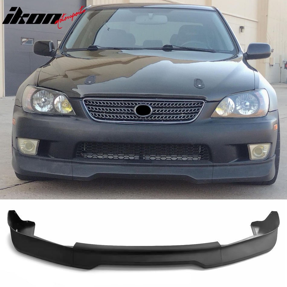 2001-2005 Lexus IS300 Sedan & Wagon GR Style Front Bumper Lip Spoiler Matte Black PP 3PCS