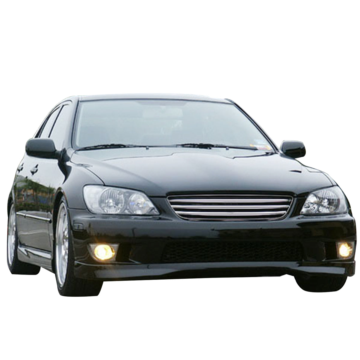 Full Body Lip Kit For Lexus IS300 (2001-2005) - GR Style Front, TRD Sides & Rear, Unpainted Black PU