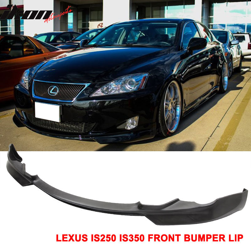 Front Bumper Lip Compatible With 2006-2008 LEXUS IS250 & IS350, Ikon ...