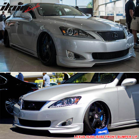 Compatible With 2009-2010 Lexus IS250 IS350 IK Style Poly Urethane Front Bumper Lip Spoiler