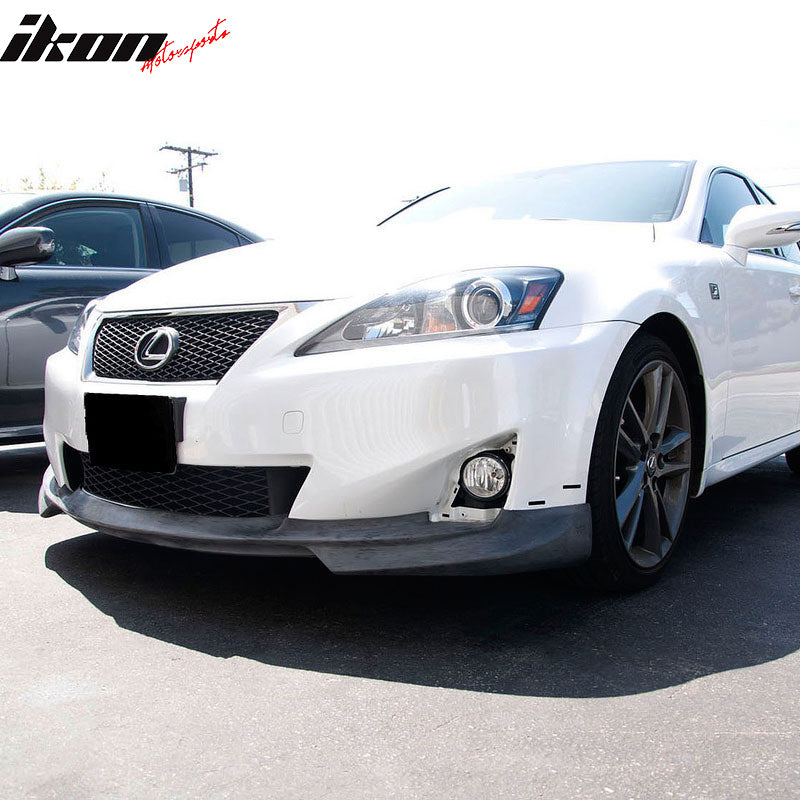 Compatible With 2011-2013 Lexus IS250 IS350 IK Poly Urethane Front Bumper Lip Spoiler Body Kit