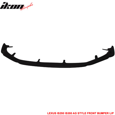 Fits 14-16 Lexus IS250 IS300 IS350 IS200t F Sport AG Style Front Bumper Lip - PU