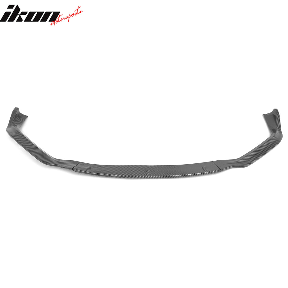 2014-2016 Lexus IS F Sport Sedan IKON 2 Style Front Bumper Lip Lower Spoiler 3PCS Carbon Fiber Print PP