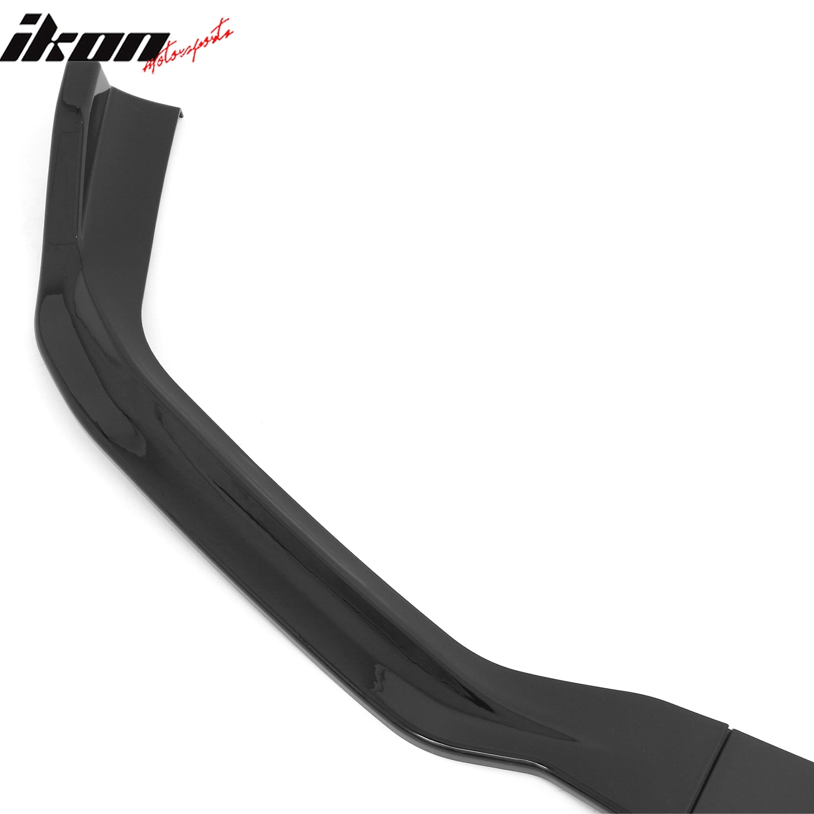 Fits 14-16 Lexus IS F Sport Sedan IKON 2 Style Front Bumper Lip Gloss Black 3PCS