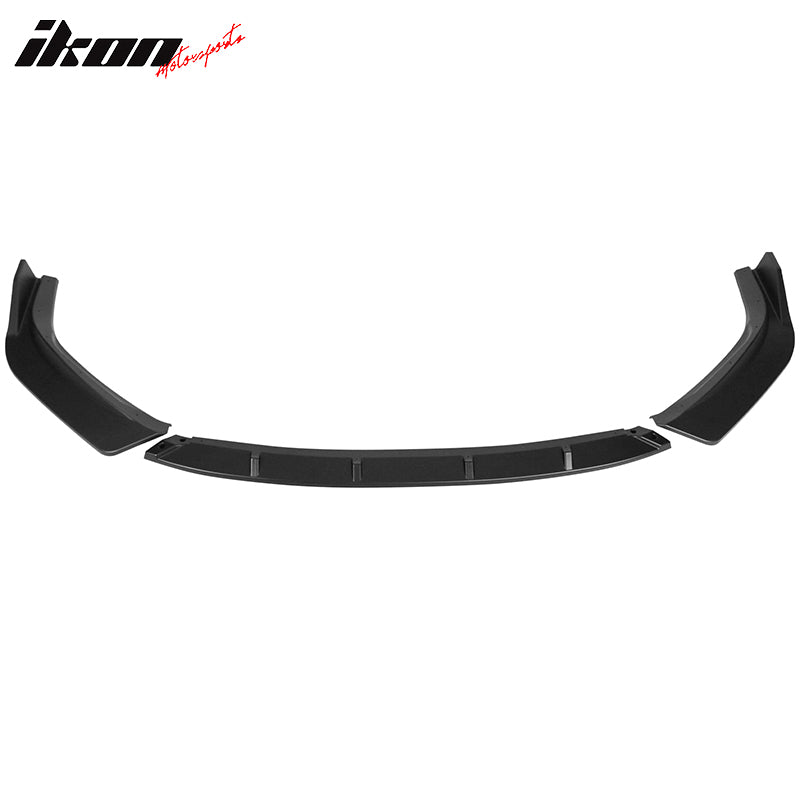 Fits 14-16 Lexus IS F Sport IKON Style 3PCS Front Bumper Lip BodyKit Matte Black