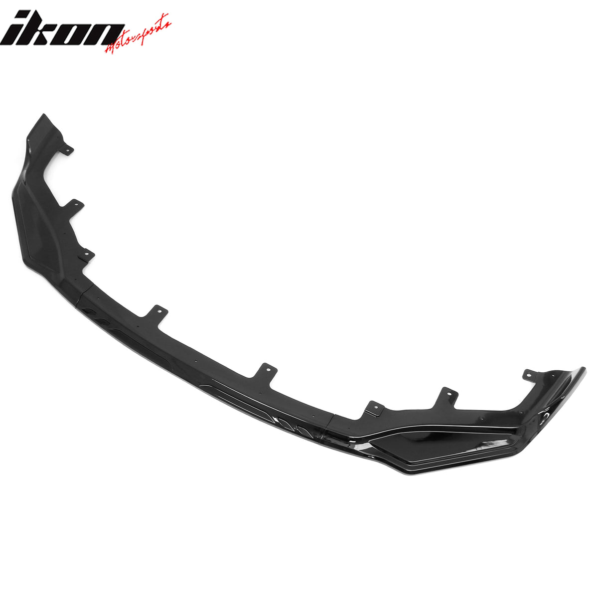 Fits 17-20 Lexus IS-Series IKON Style Front Bumper Lip Spoiler Gloss Black 3PCS