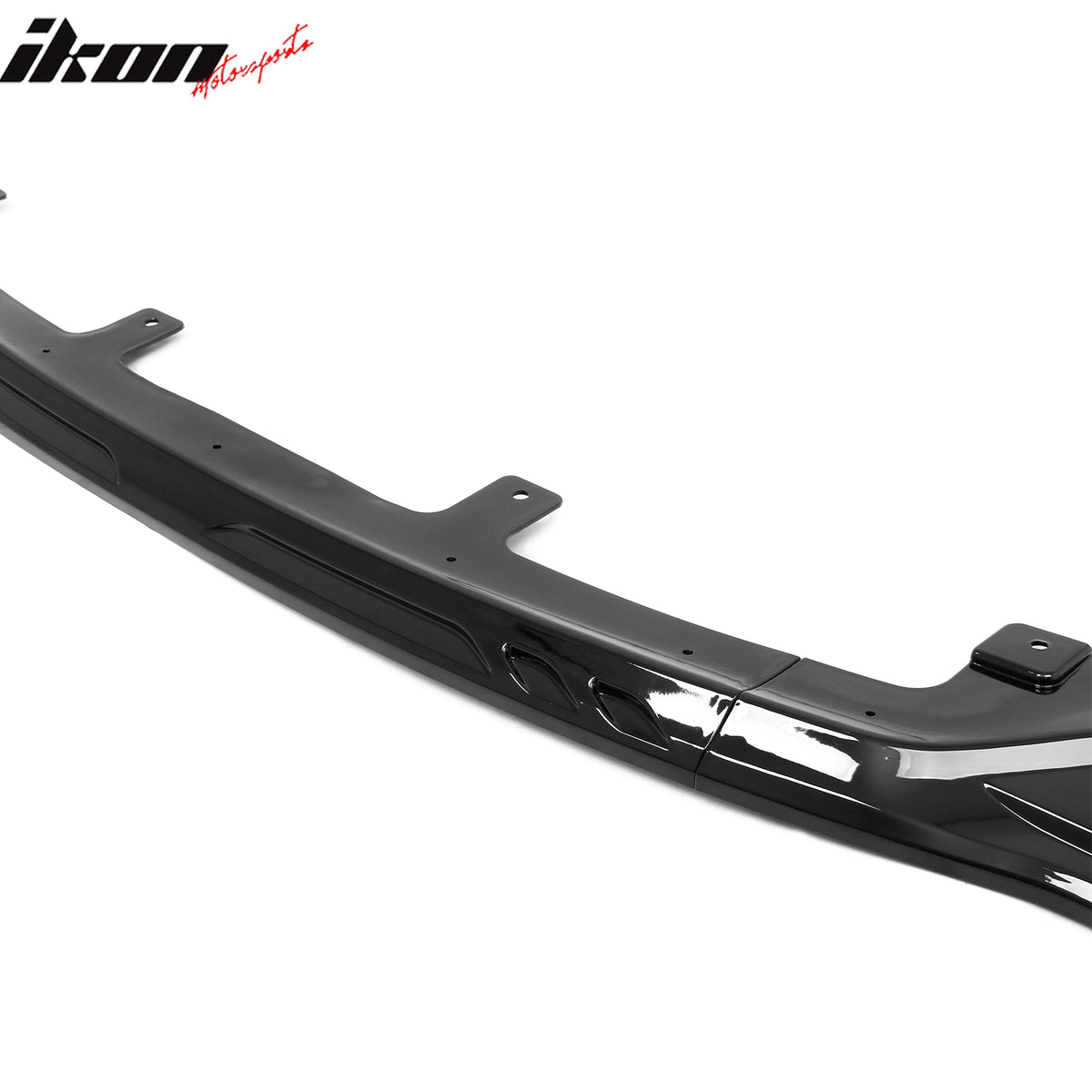 Fits 17-20 Lexus IS-Series IKON Style Front Bumper Lip Spoiler Gloss Black 3PCS