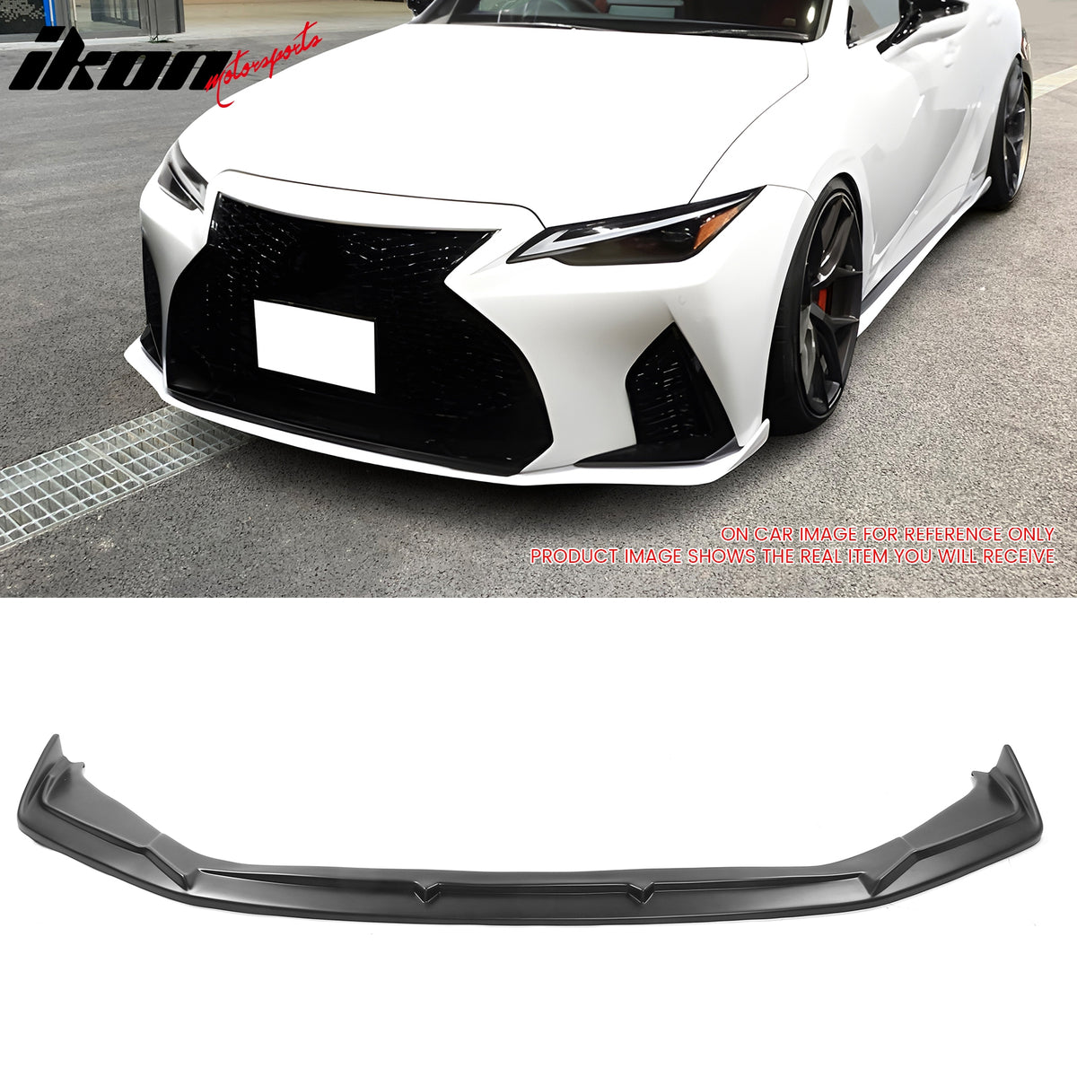 Gloss Black Front Lip - 2021-2024 Lexus IS 350/ IS500 F-Sport IKON 