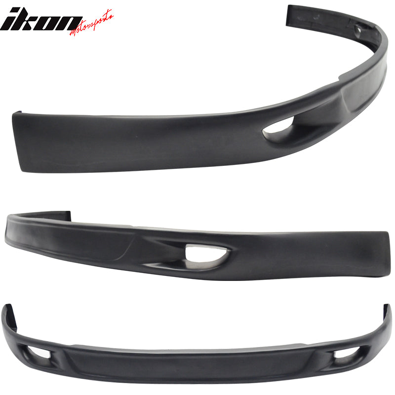 Front Bumper Lip Compatible With 1992-1996 Lexus SC300 SC400, T Sports Style Black PU Air Dam Chin Diffuser Spoiler Body Kit by IKON MOTORSPORTS, 1993 1994 1995