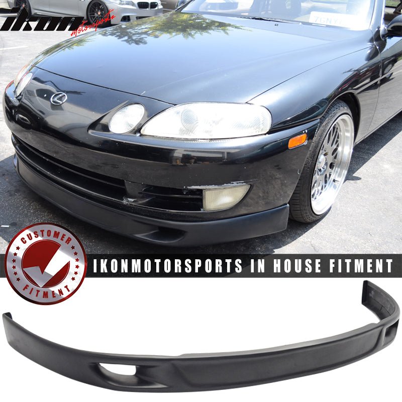 1992-1996 Lexus SC300 SC400 T Sports Style Black Front Bumper Lip PU