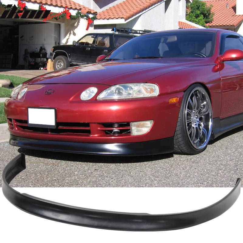 1992-1996 Lexus SC300 SC400 Wise Style Black Front Bumper Lip PU