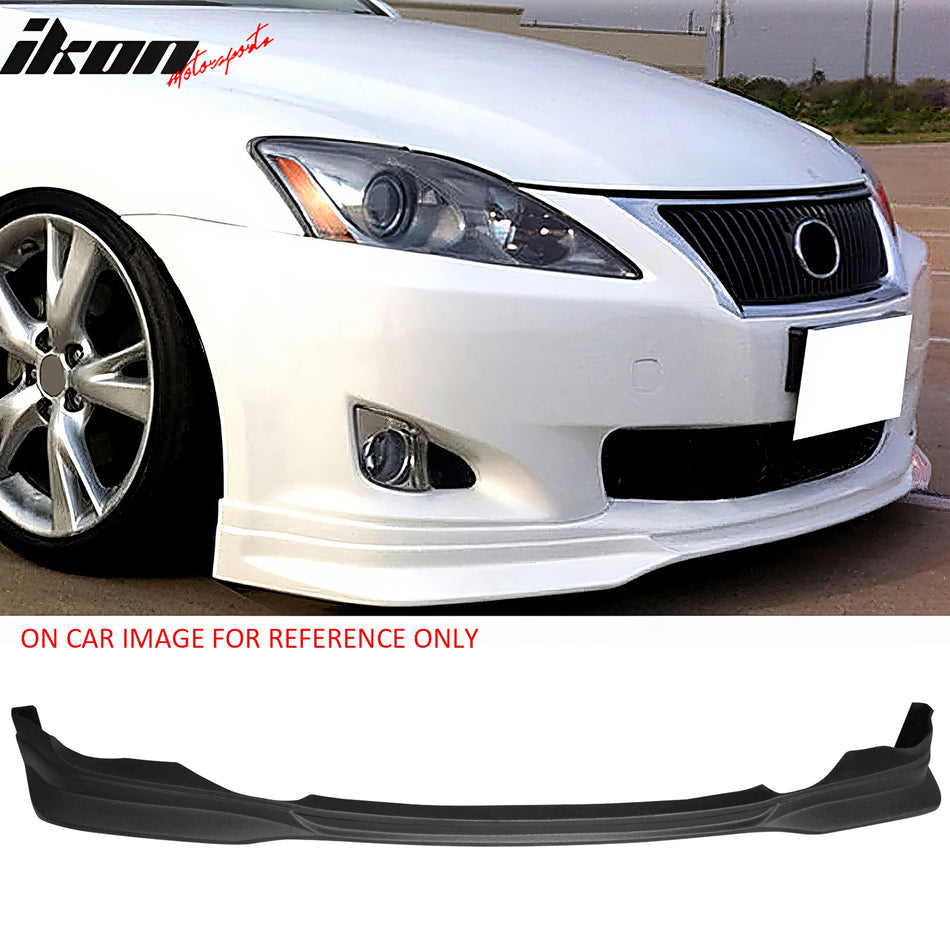 2006-2008 Lexus IS250 IS350 Front Lower Bumper Lip Air Dam Chin Spoiler Splitter F-Sport Style RTS Rough Textured Surface PU Polyurethane