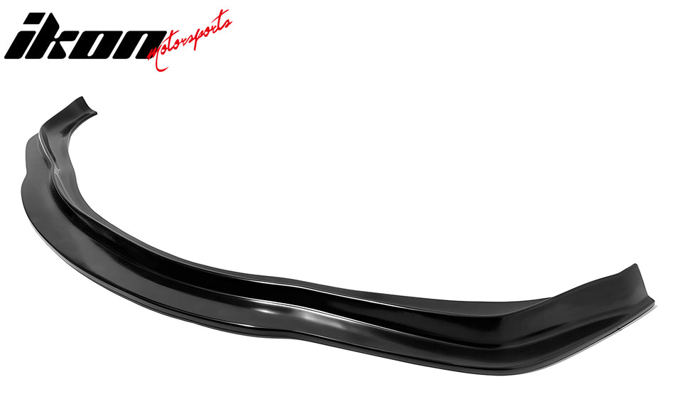 IKON MOTORSPORTS Front Bumper Lip, Compatible with 2006-2008 Lexus IS250 IS350, MDA Style Unpainted Black PU Polyurethane Air Dam Chin Spoiler Protector Splitter