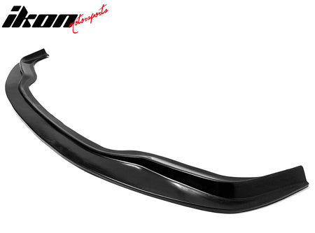 IKON MOTORSPORTS Front Bumper Lip, Compatible with 2011-2013 Lexus IS250 IS350 Sedan, MDA Style Unpainted Black PU Polyurethane Air Dam Chin Spoiler Protector Splitter