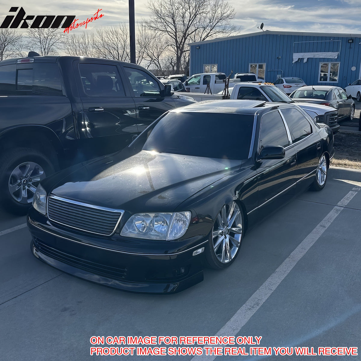 For 98-00 Lexus LS400 Sedan VIP Style Front Bumper Lip Chin Spoiler Unpainted PU