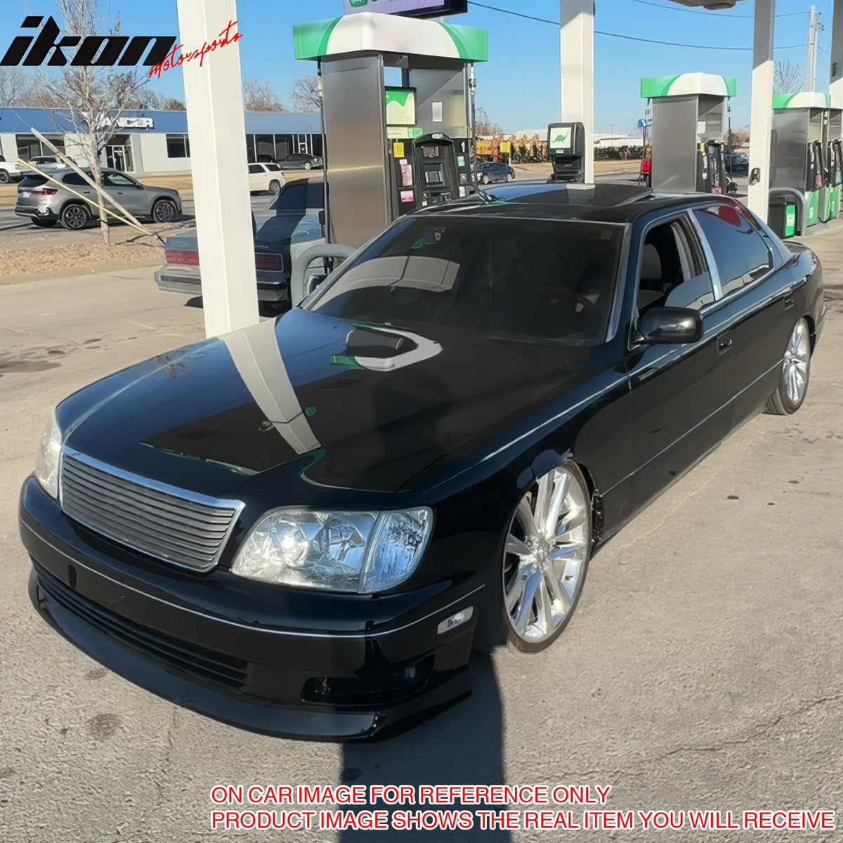 For 98-00 Lexus LS400 Sedan VIP Style Front Bumper Lip Chin Spoiler Unpainted PU