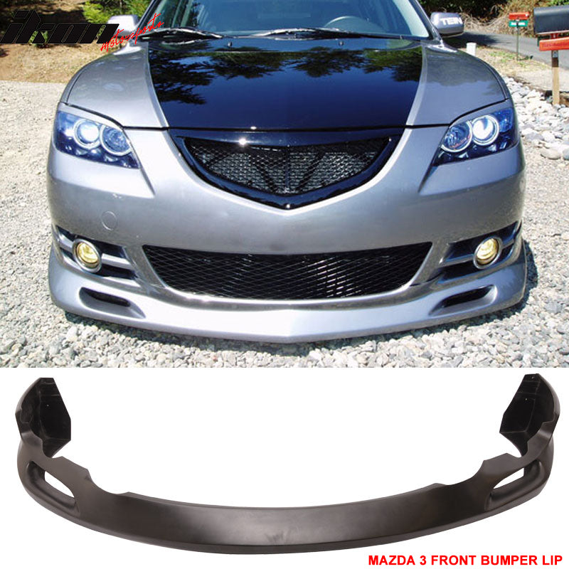 2004-2006 Mazda 3 K Style Unpainted Front Bumper Lip Chin Spoiler PU