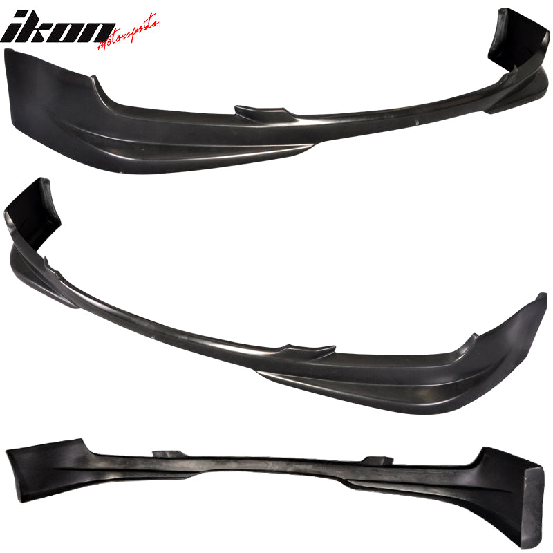 Front Bumper Lip Compatible With 2007-2009 Mazda 3 Mazda3 S Model, N1 Style Black PolyUrethane PU Lip Bodykit Splitter Air Dam Chin Diffuser by IKON MOTORSPORTS , 2008