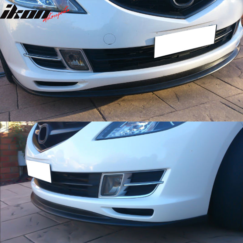 Front Bumper Lip Compatible With 2009 2011 Mazda 6 DS Style PU Splitter Spoiler Valance Chin Diffuser Body Kit by IKON MOTORSPORTS 2010 Ikon Motorsports
