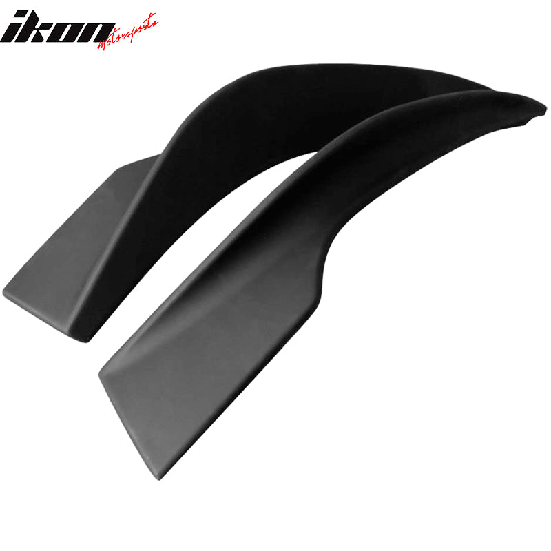 Fits 16-17 Mazda 6 2PCS Front Bumper Lip Splitter Spoiler Winglet Unpainted ABS