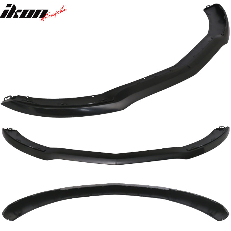 IKON MOTORSPORTS, Front Bumper Lip Compatible With 2014-2016 Mercedes-Benz, AMG Style Painted PP Air Dam Chin Diffuser Spoiler Body Kit, 2015