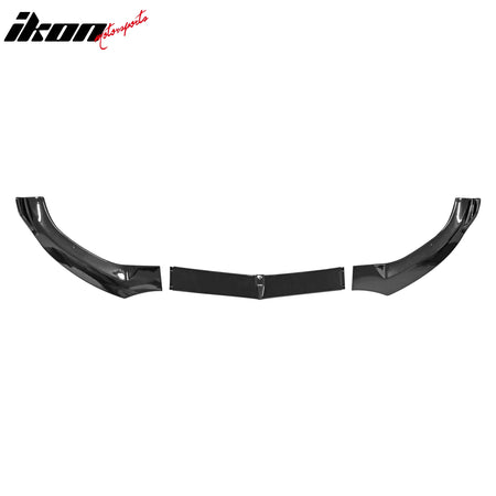 IKON MOTORSPORTS Front Bumper Lip, Compatible with 2015-2018 Mercedes-Benz W205 C-Class, DP Style PP Polypropylene Air Dam Chin Spoiler Protector Splitter 3PCS